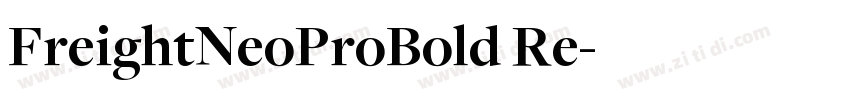 FreightNeoProBold Re字体转换